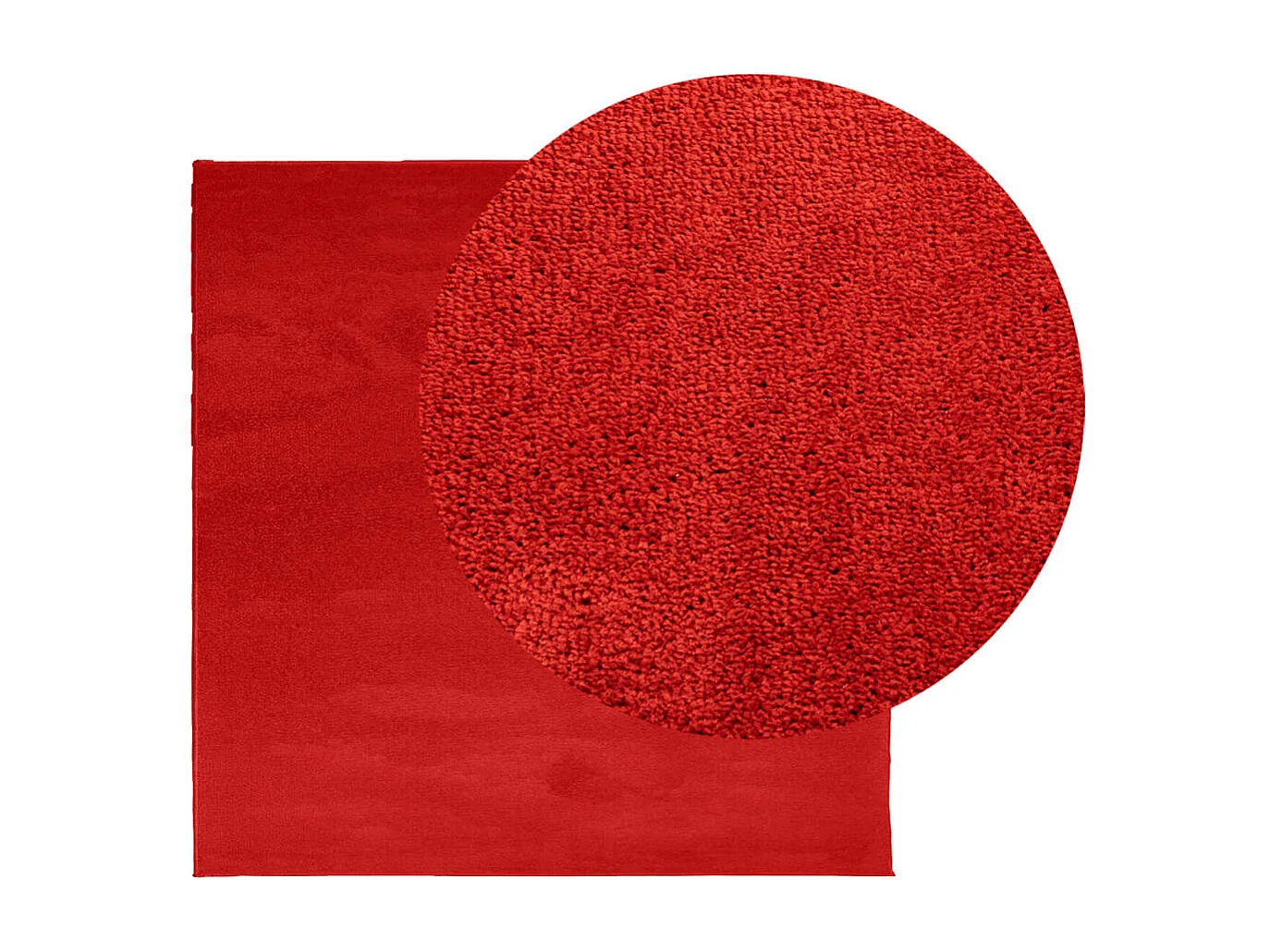 Sinto  Teppich OVIEDO Kurzflor Rot 240x240 cm