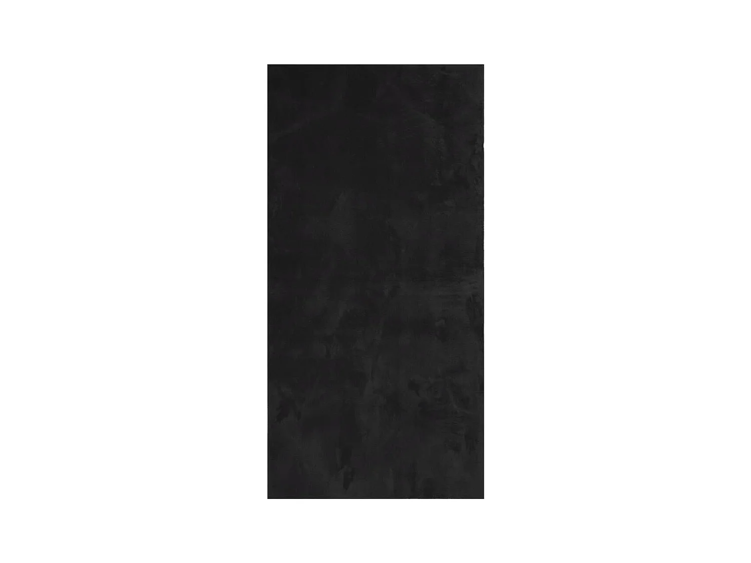 Hester  Tapis HUARTE à poils courts doux et lavable noir 100x200 cm