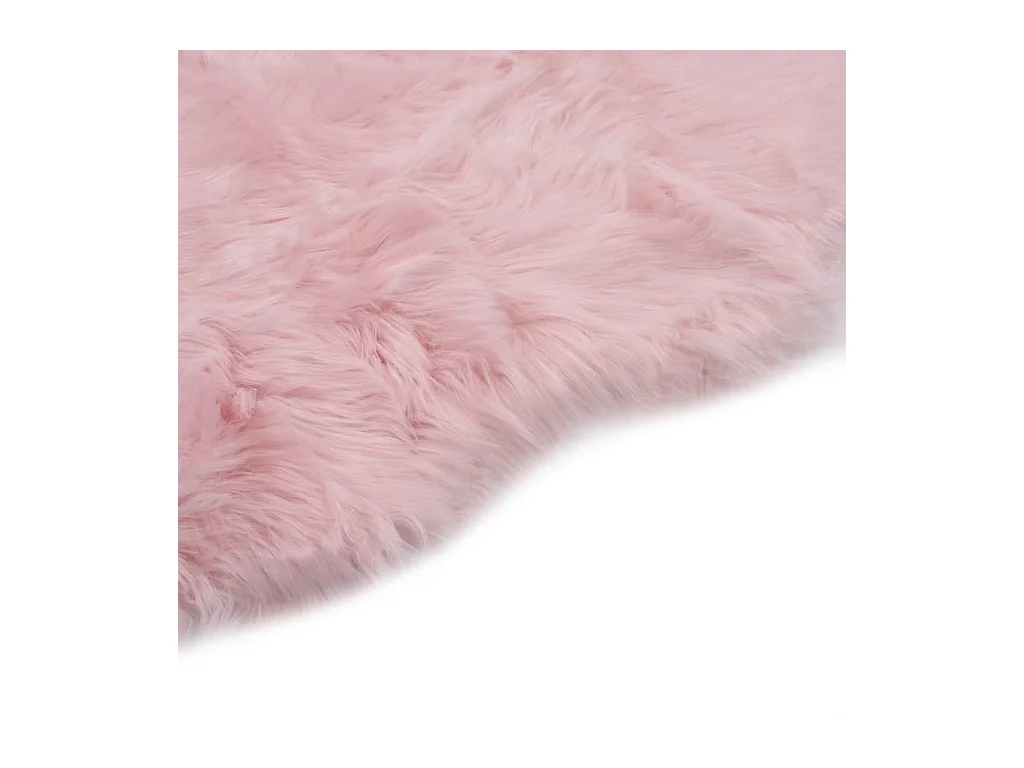 Emmett  Tapis 60 x 90 cm Peau de mouton synthétique Rose