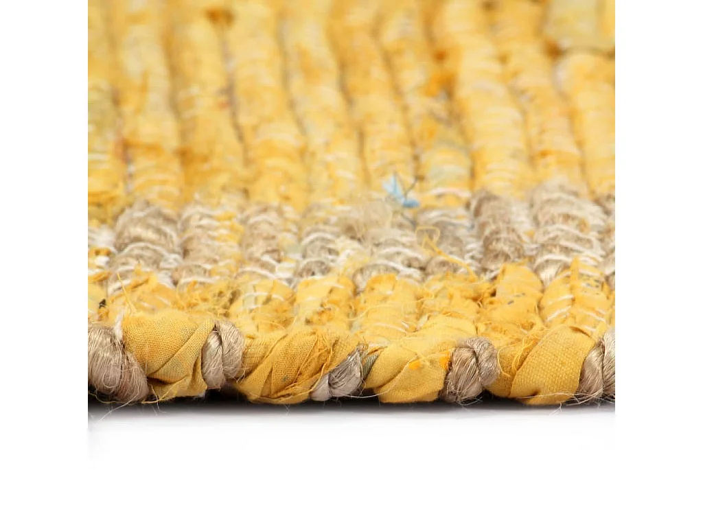 Prolenta Premium -  Vloerkleed handgemaakt 160x230 cm jute geel