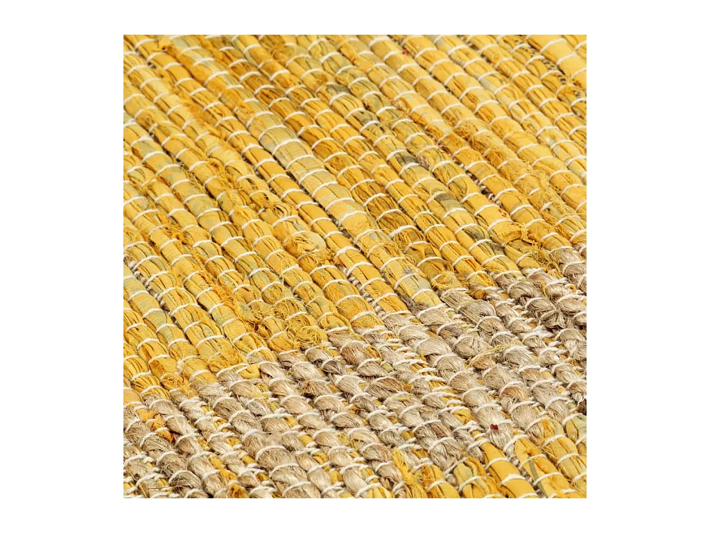 Prolenta Premium -  Tapis fait à la main jute jaune 160x230 cm