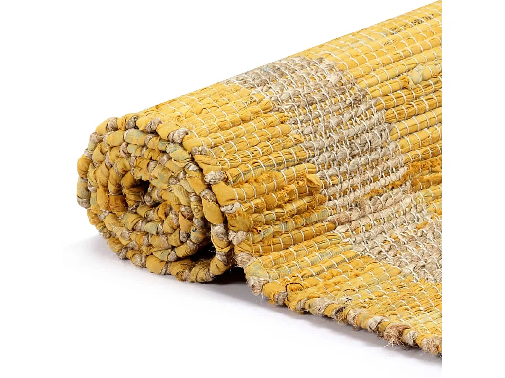 Prolenta Premium -  Tapis fait à la main jute jaune 160x230 cm