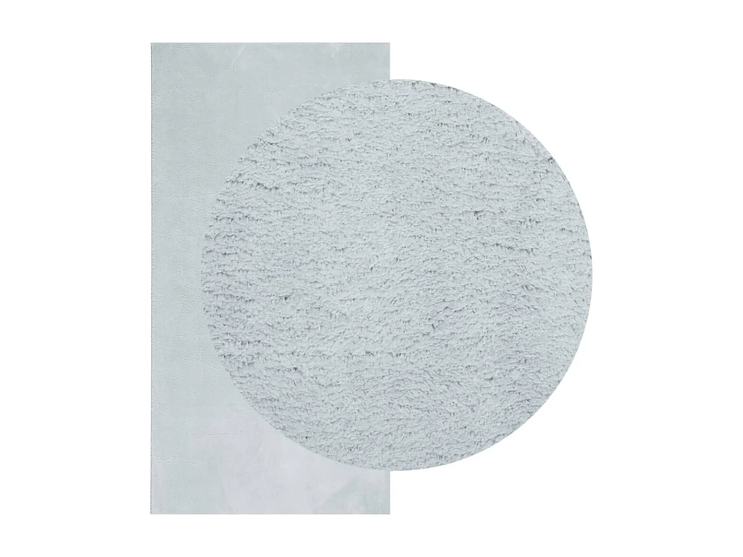 Hester  Tapis HUARTE à poils courts doux et lavable bleu 100x200 cm