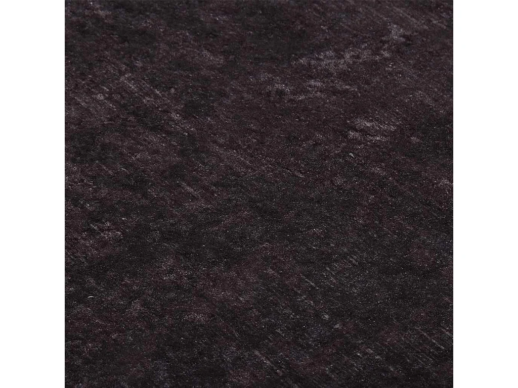 Elsje  Alfombra lavable antideslizante negro y dorado 80x300 cm