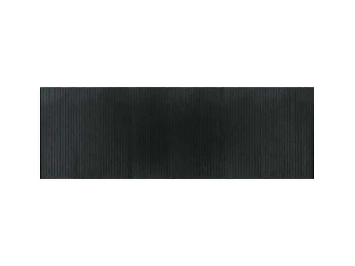 Wakil  Tapis rectangulaire gris 100x300 cm bambou