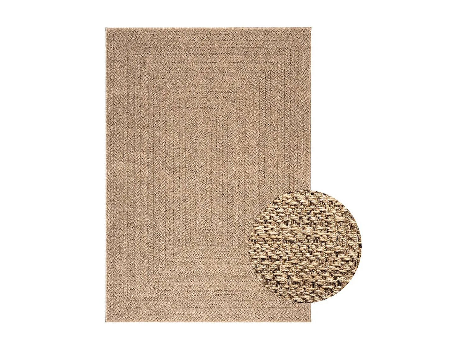 Veno  Teppich 140x200 cm Jute-Optik Innen und Außen