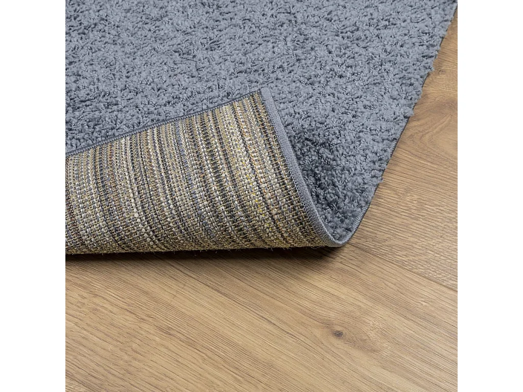 Vito  Tapis shaggy PAMPLONA poils longs moderne bleu 60x110 cm