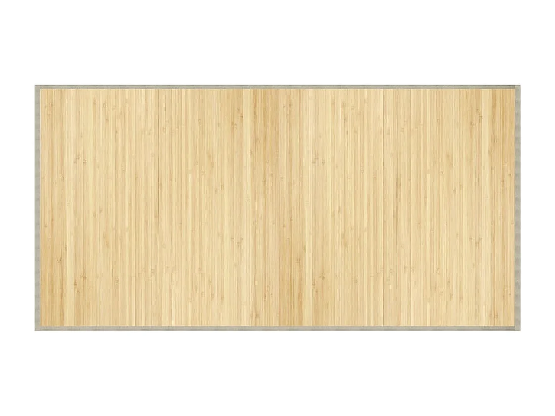 Senad  Tapis rectangulaire l clair 100x200 cm bambou