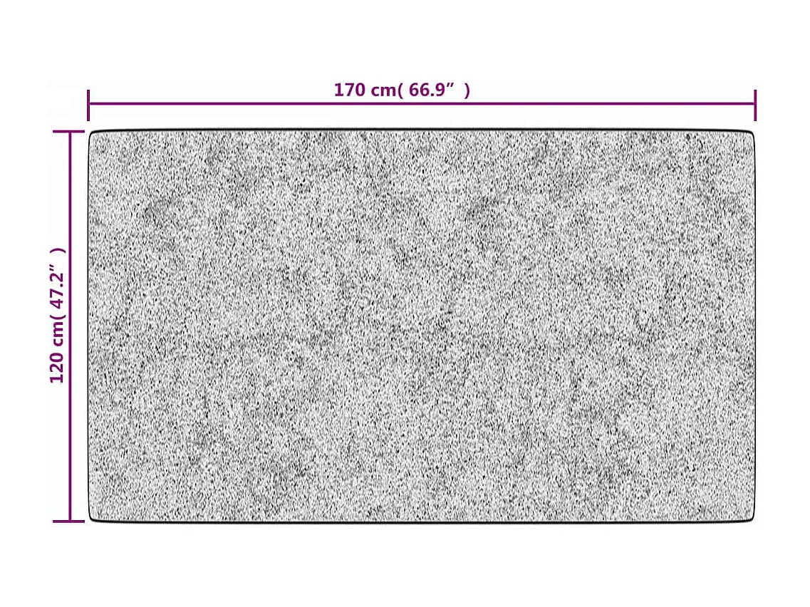 Elsje  Vloerkleed wasbaar anti-slip 120x170 cm zwart en goudkleurig