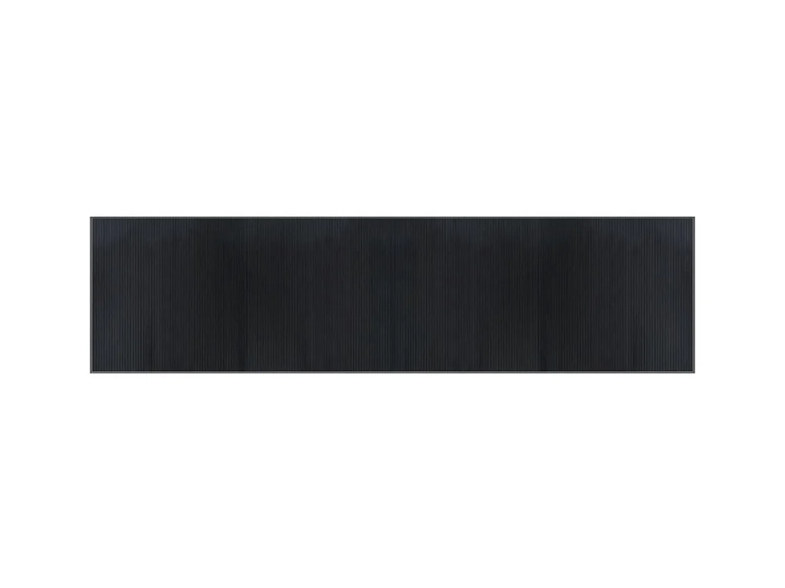 Senad  Tapis rectangulaire gris 100x400 cm bambou
