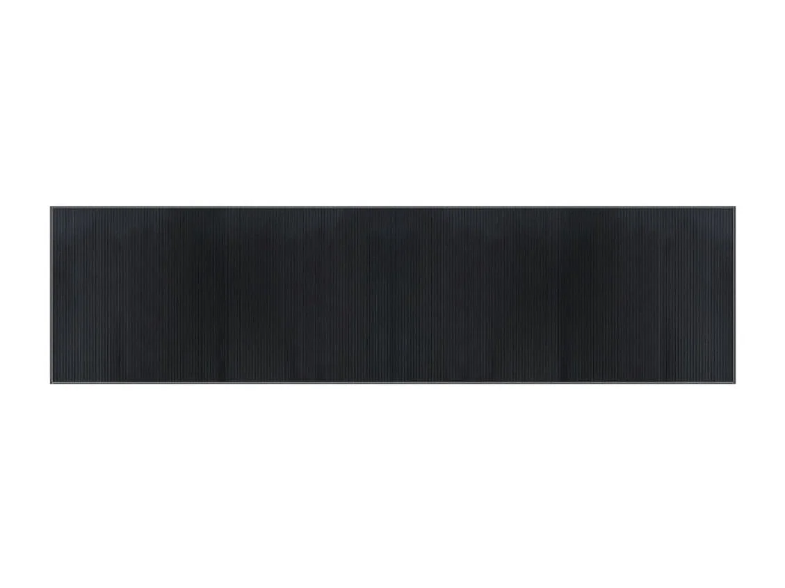 Senad  Vloerkleed rechthoekig 100x400 cm bamboe grijs