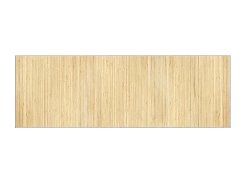 Senad  Tapis rectangulaire l clair 100x300 cm bambou