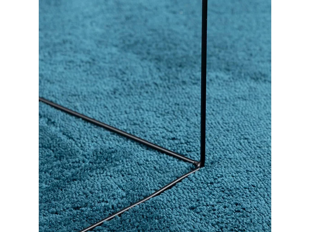 Sinto  Vloerkleed OVIEDO laagpolig 120x120 cm turquoise