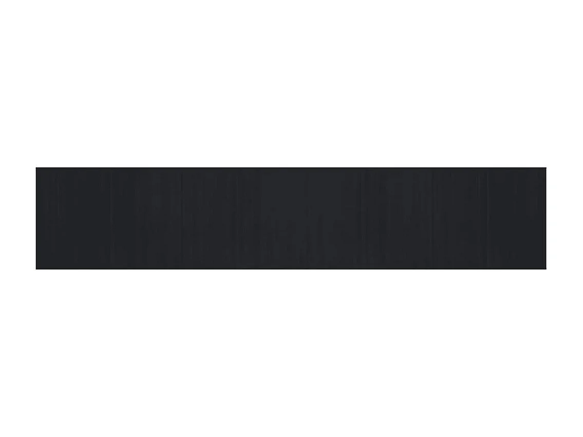 Senad  Teppich Rechteckig Schwarz 80x400 cm Bambus