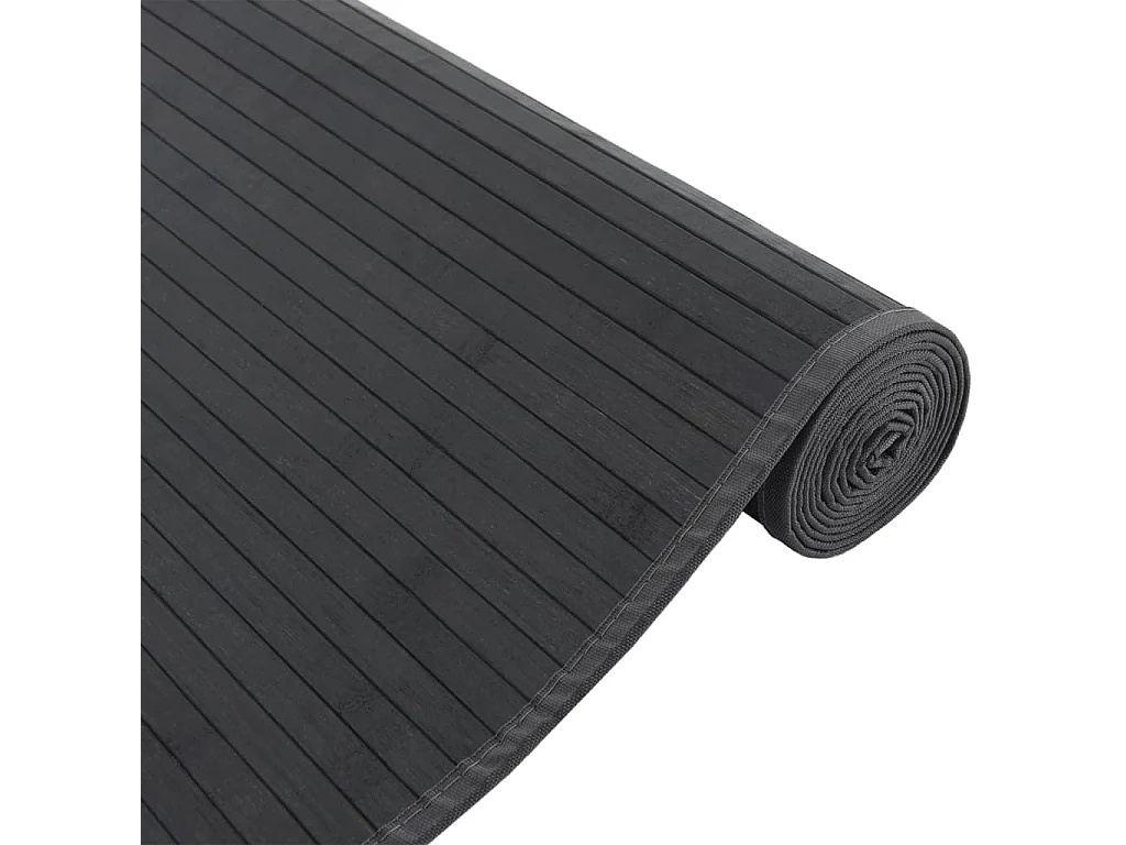 Senad  Teppich Rechteckig Schwarz 80x400 cm Bambus