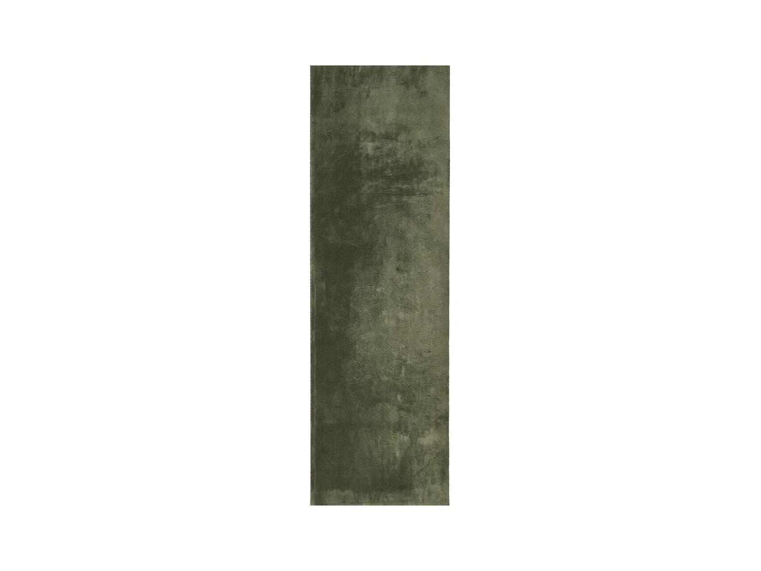 Hester  Tapis HUARTE à poils courts doux et lavable vert forêt 80x250cm