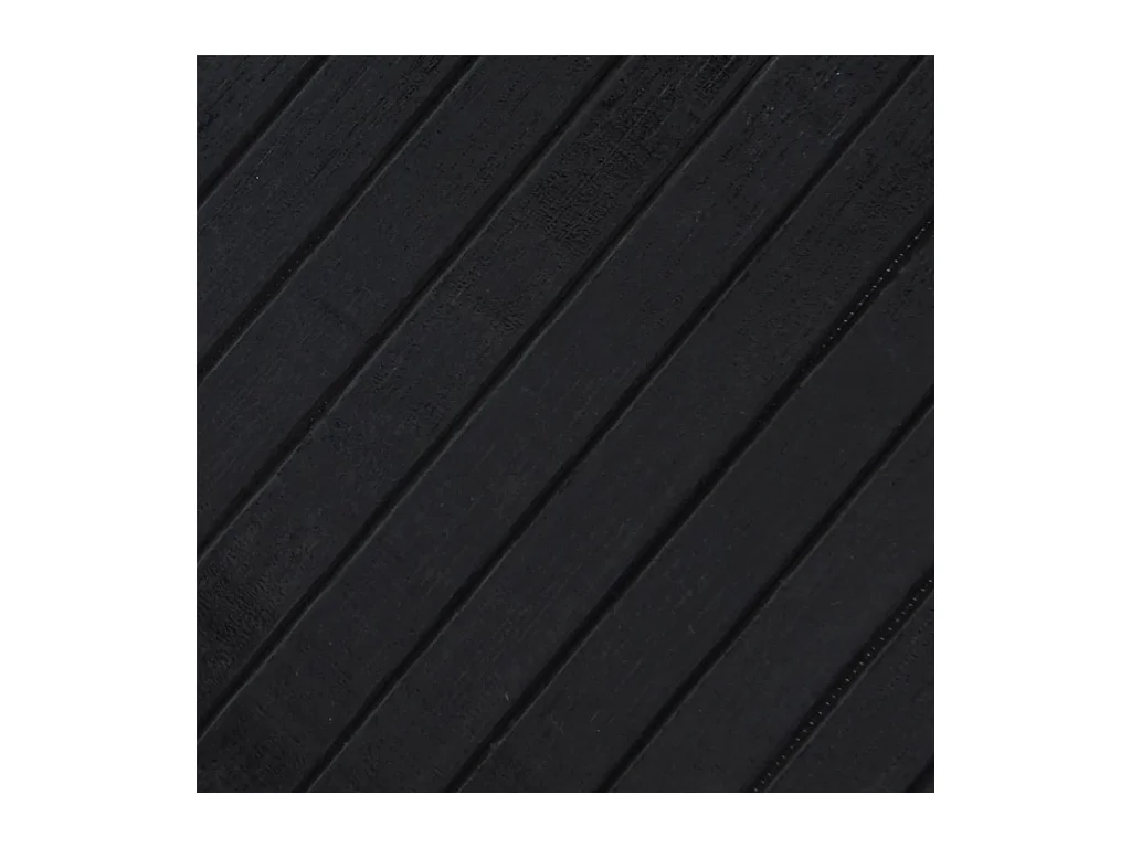 Wakil  Tapis rectangulaire noir 70x200 cm bambou