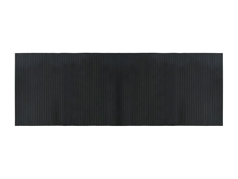 Wakil  Tapis rectangulaire noir 70x200 cm bambou