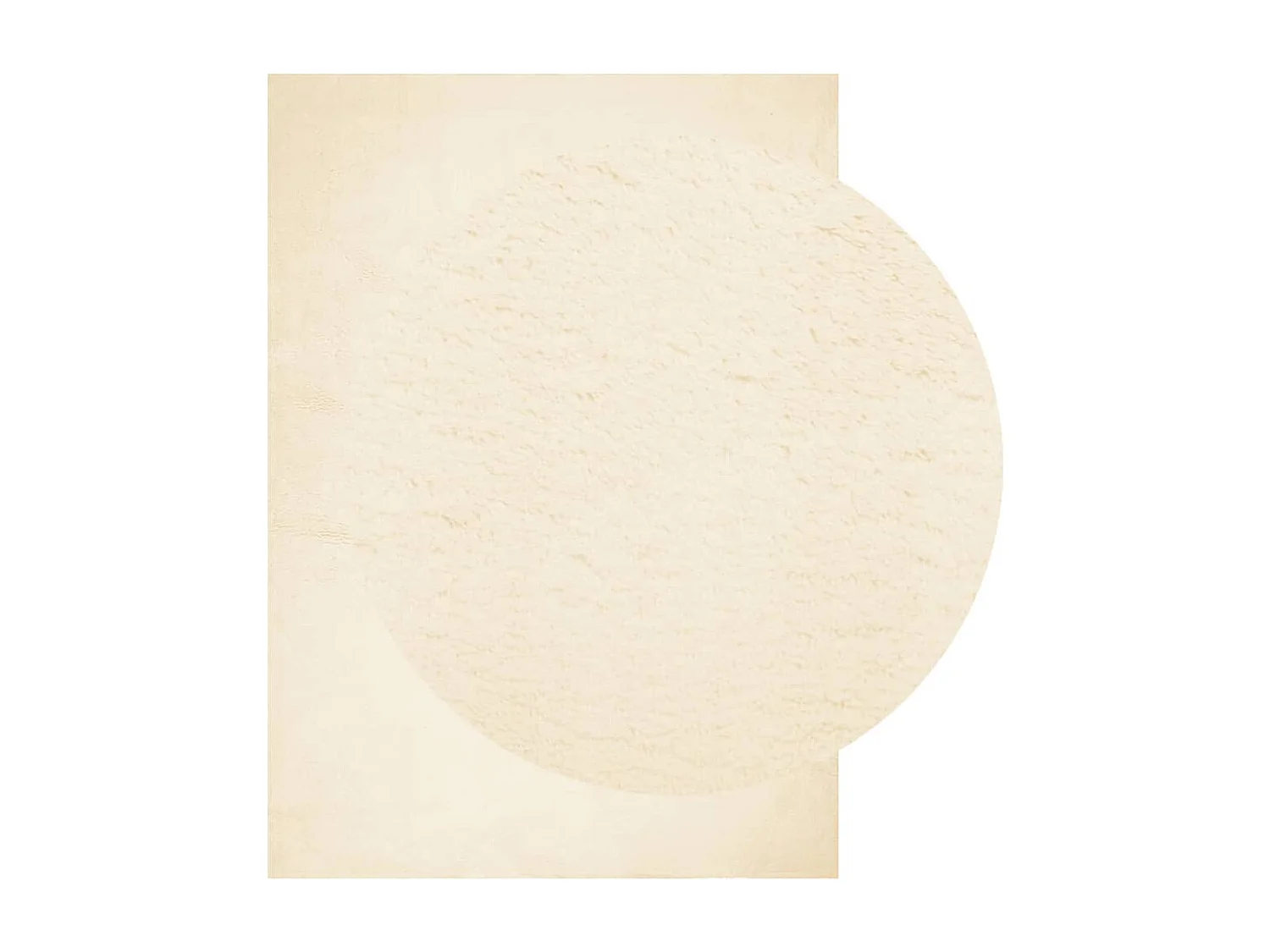 Hester  Tapis HUARTE à poils courts doux et lavable crème 120x170 cm