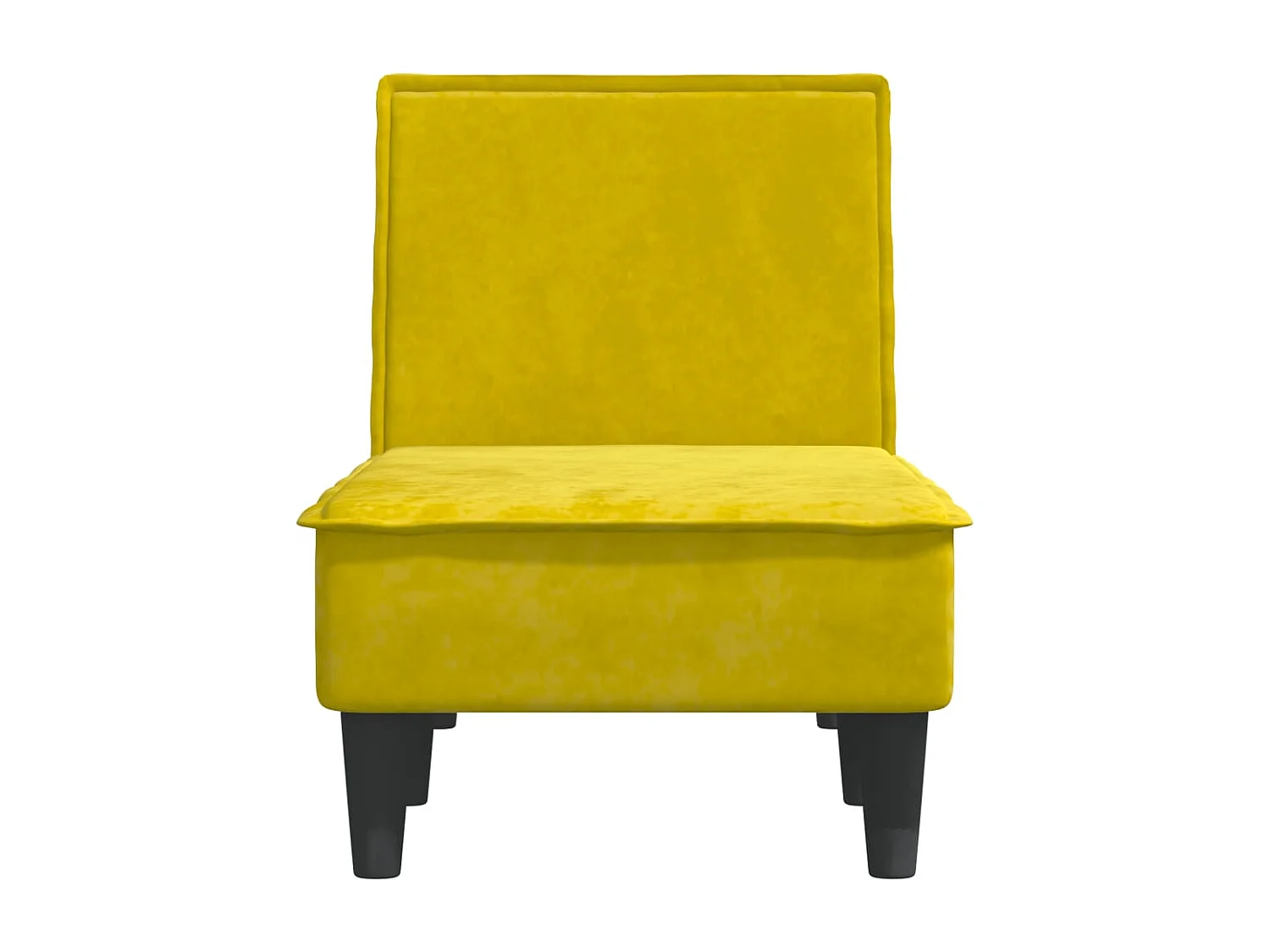 Ilor  Chaise longue jaune velours