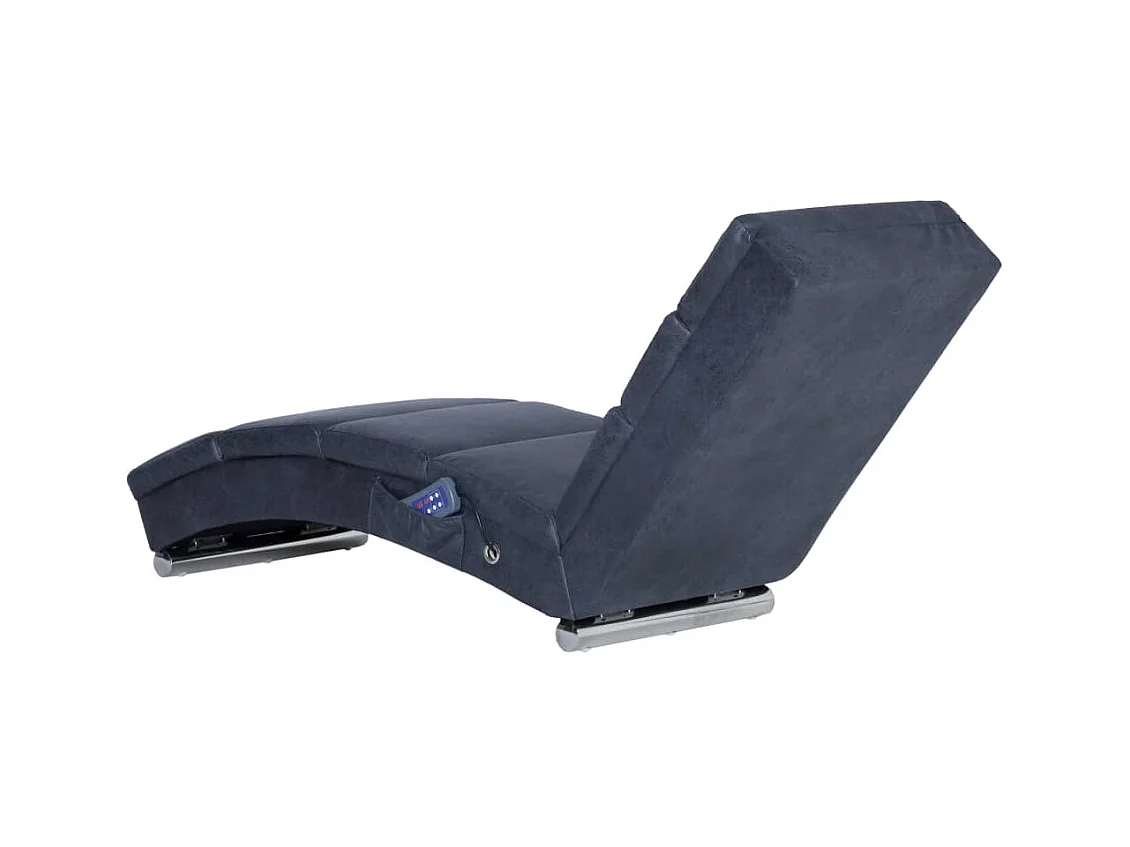 Puttershoek  Chaise longue de longue Gris Similicuir daim