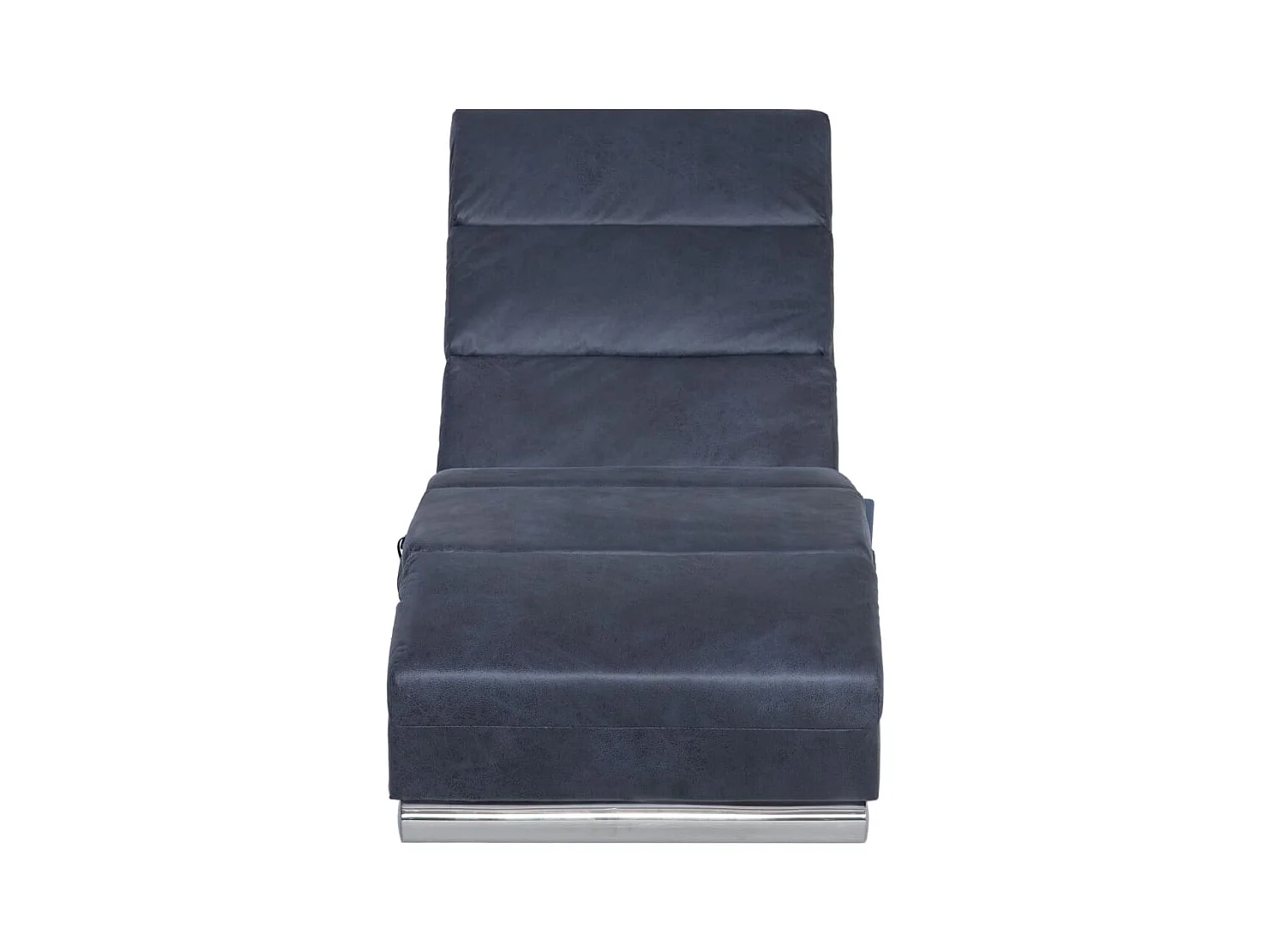 Puttershoek  Chaise longue de longue Gris Similicuir daim