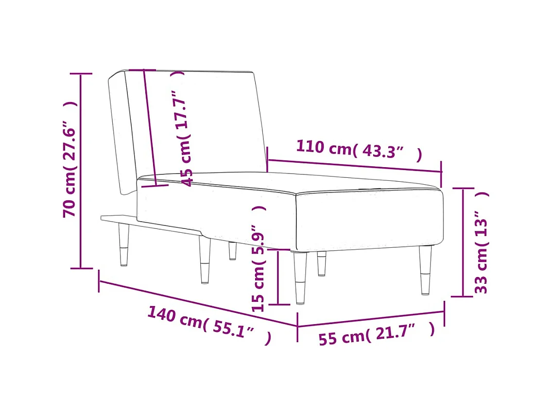 Boynton Beach  Sofá diván de terciopelo negro