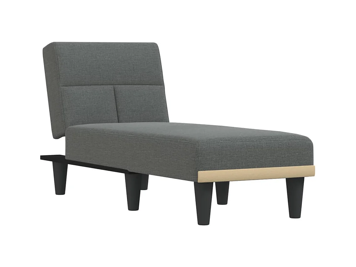 Skonja  Chaise longue gris foncé tissu