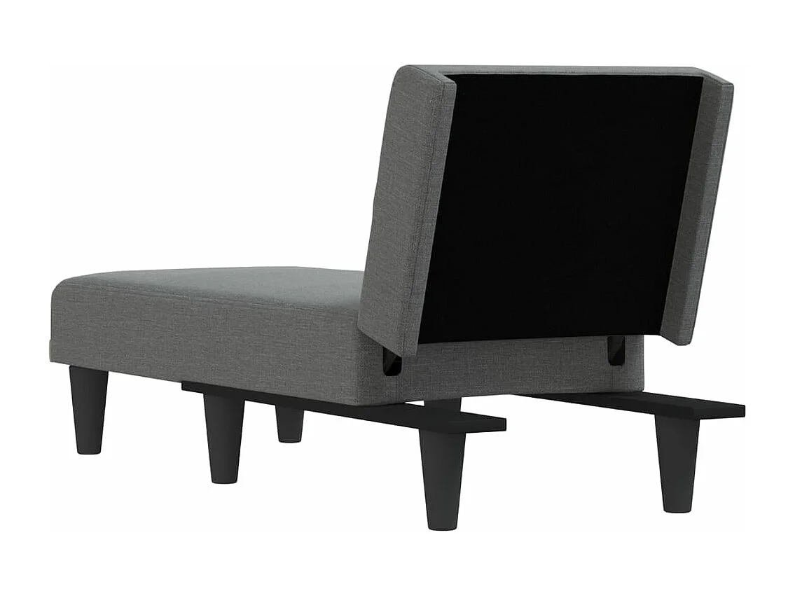 Skonja  Chaise longue stof donkergrijs