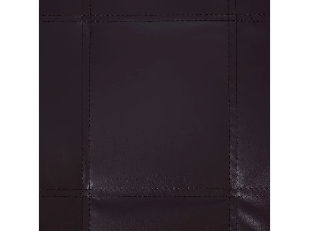 Dagar  Diván de masaje con almohada de cuero sintético marrón