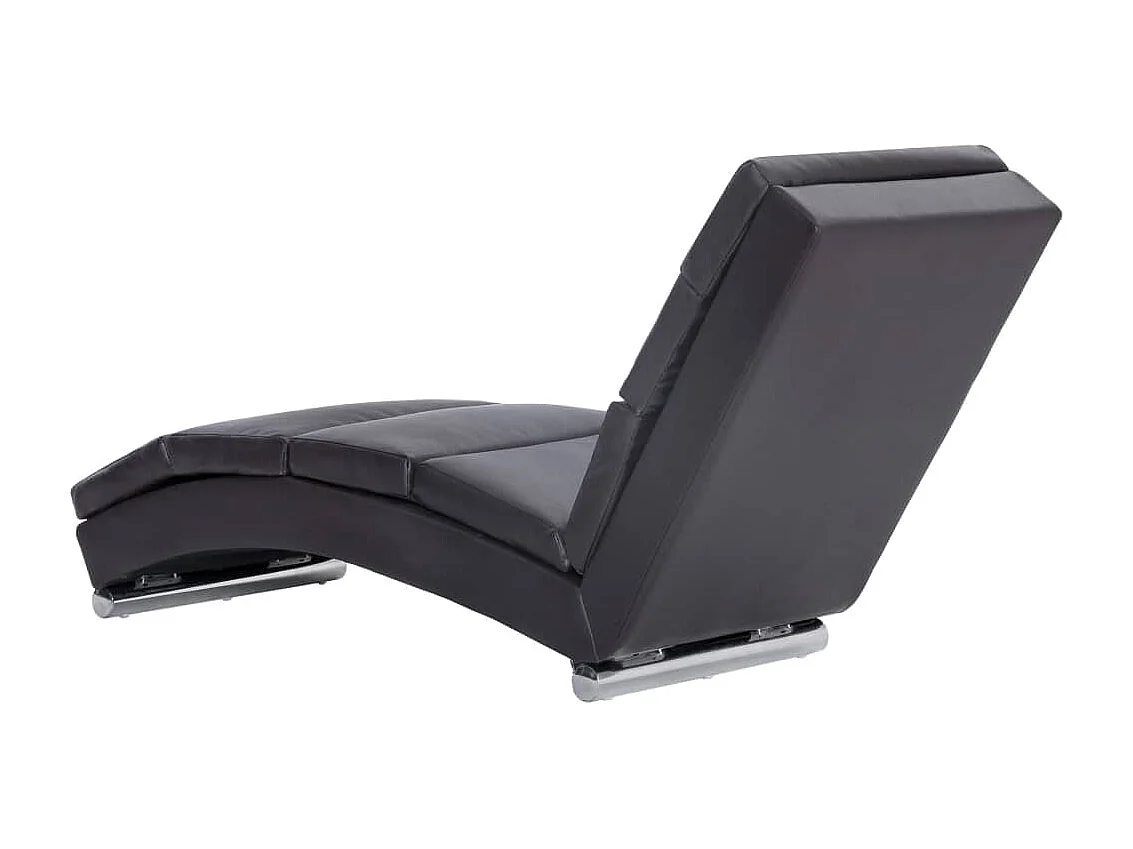 Eugenio  Diván de cuero sintético gris