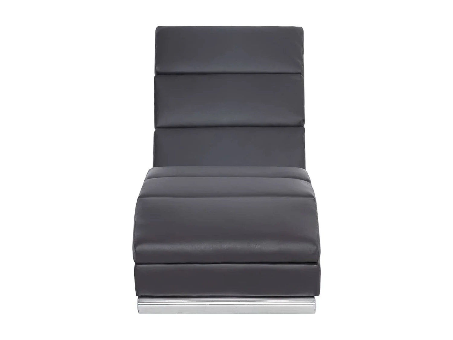 Eugenio  Diván de cuero sintético gris