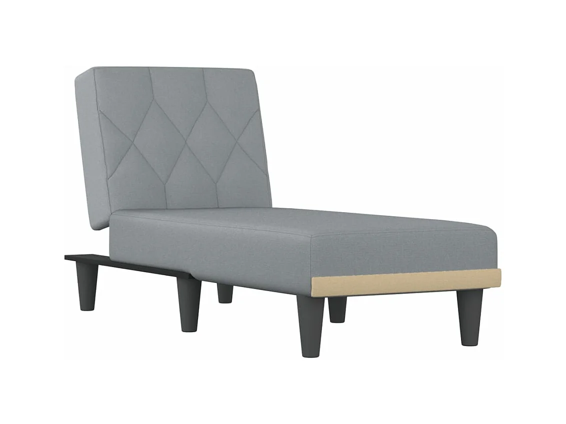 Brent Wayne  Chaise longue gris clair tissu