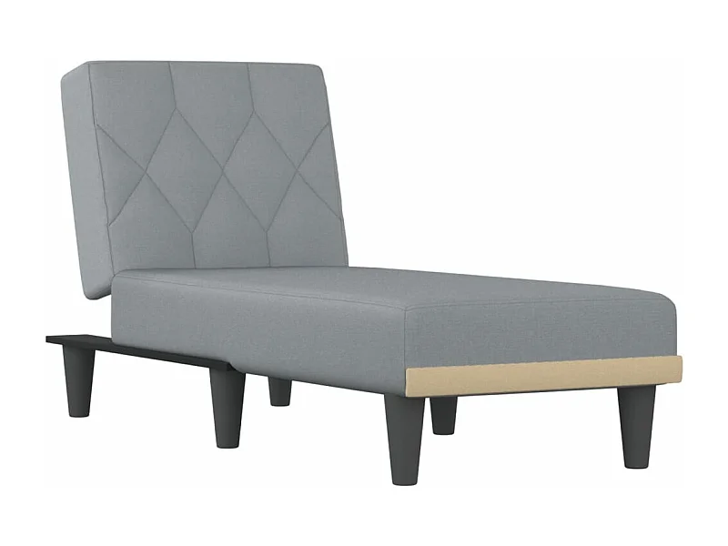 Brent Wayne  Chaise longue gris clair tissu