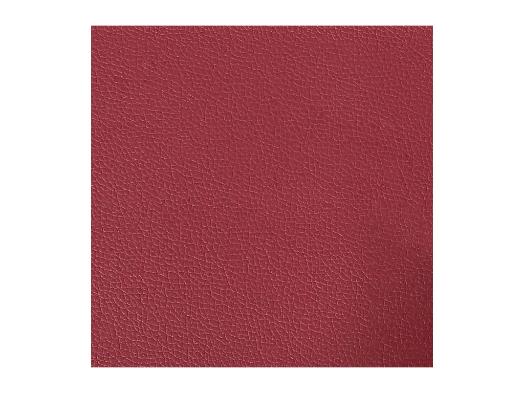 Chadron  Chaise longue avec coussins rouge bordeaux similicuir