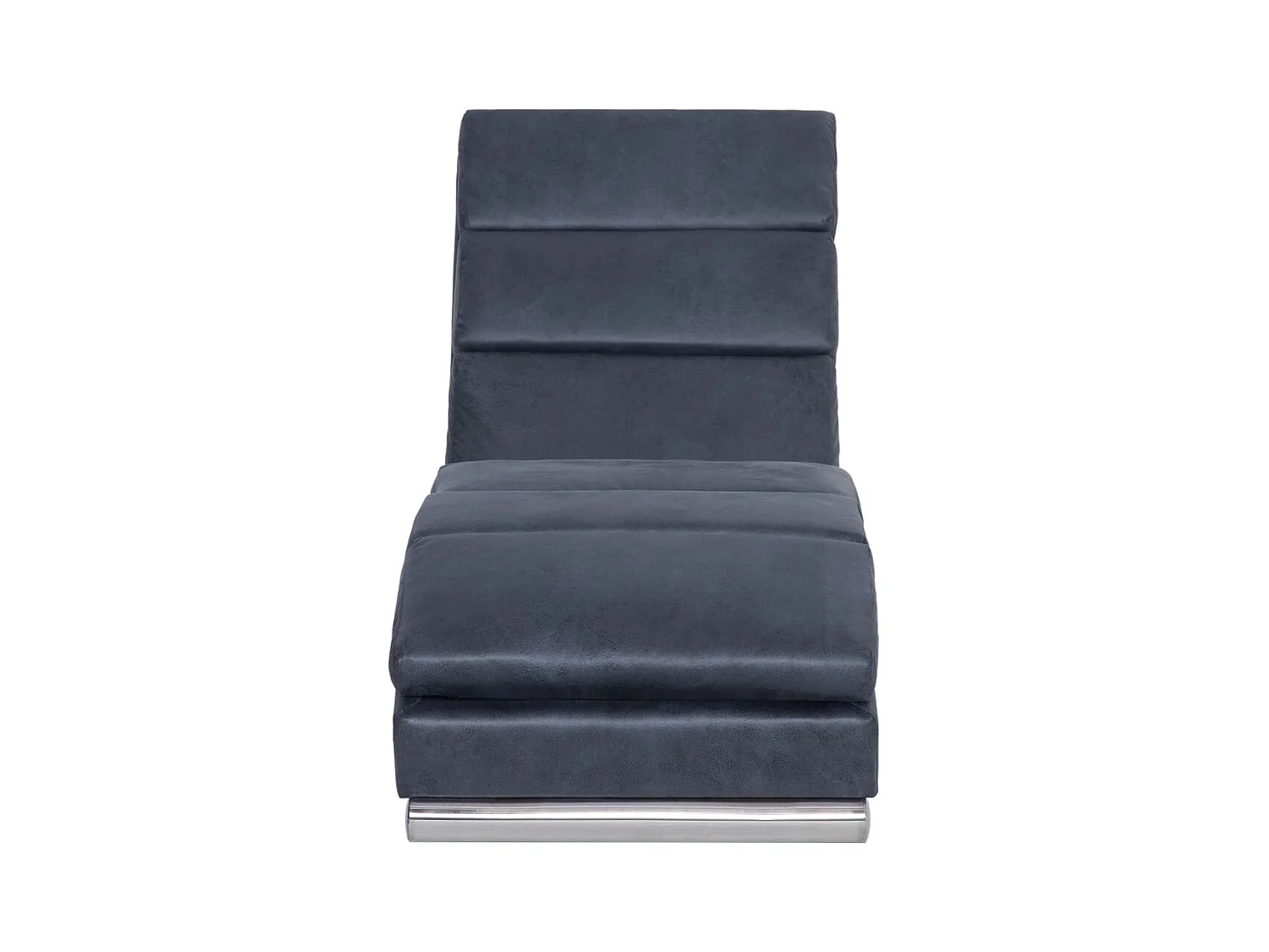 Valentina Isabel  Chaiselongue Grau Wildleder-Optik