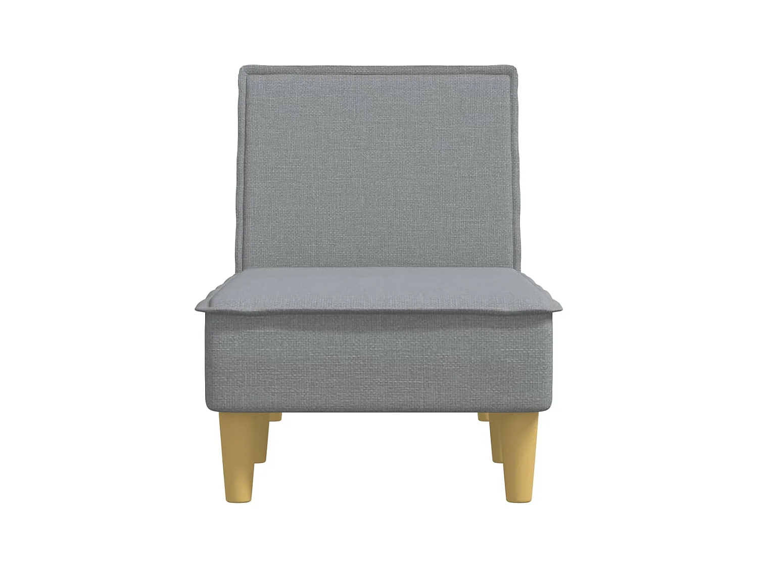Trapani  Chaiselongue Hellgrau Stoff
