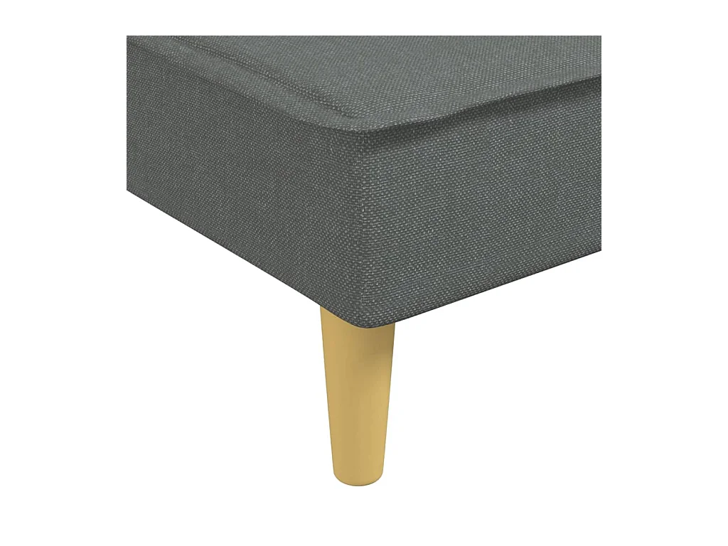 Trapani  Chaise longue gris foncé tissu