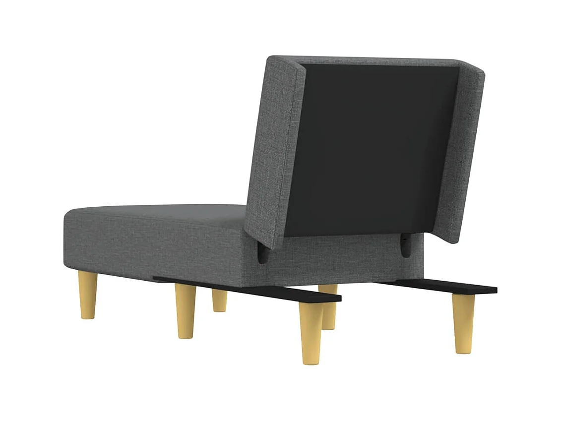 Périgueux  Chaise longue gris foncé tissu