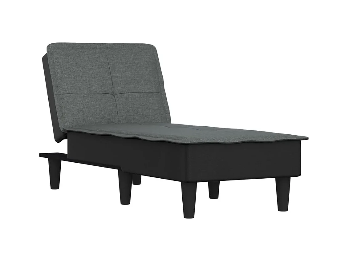 Claire-Olympe  Chaise longue stof donkergrijs