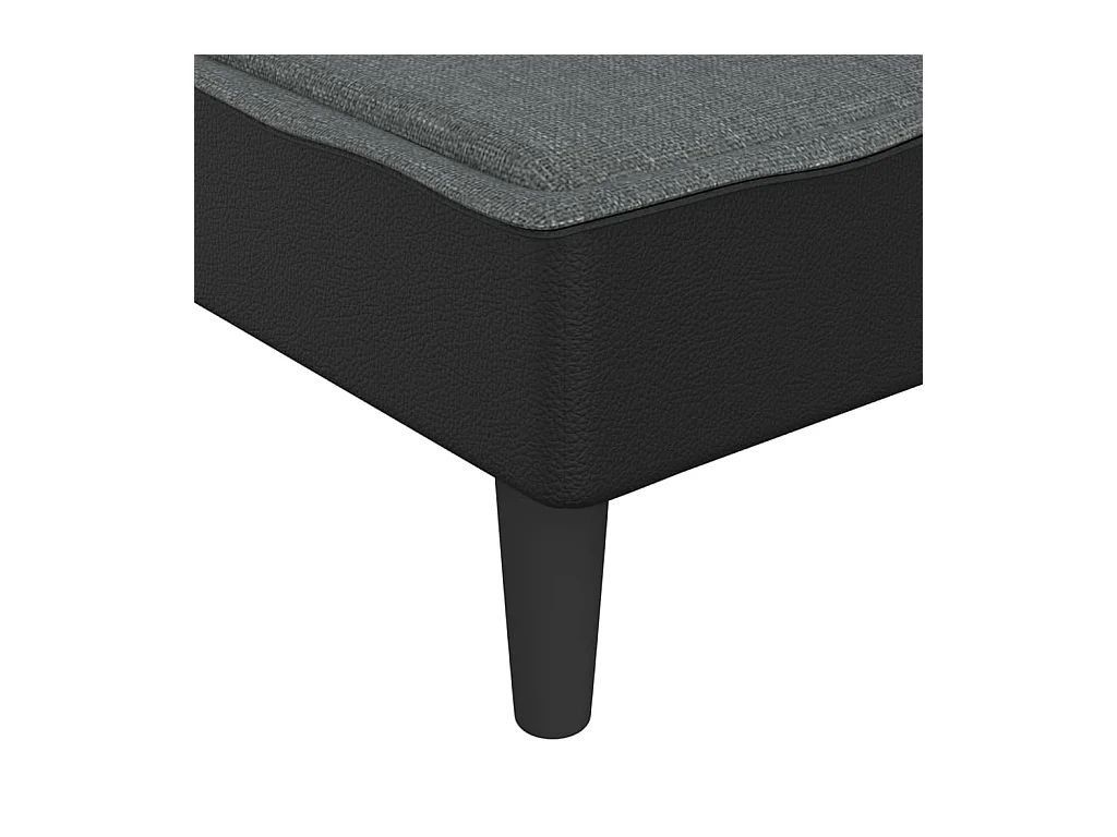 Claire-Olympe  Chaise longue stof donkergrijs