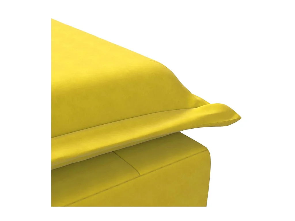 Kerrville  Sofá diván de masaje con cojín de terciopelo amarillo