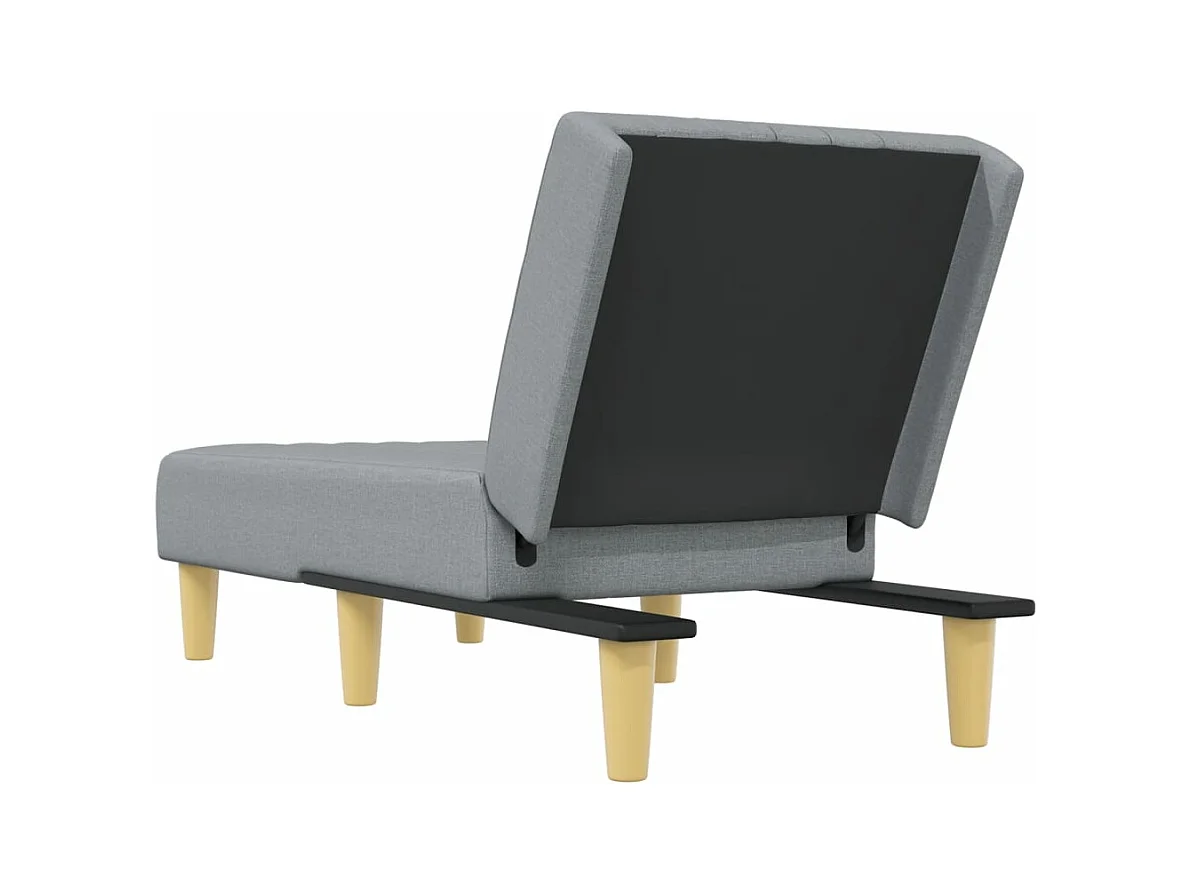 Machiel  Sofá diván de tela gris claro