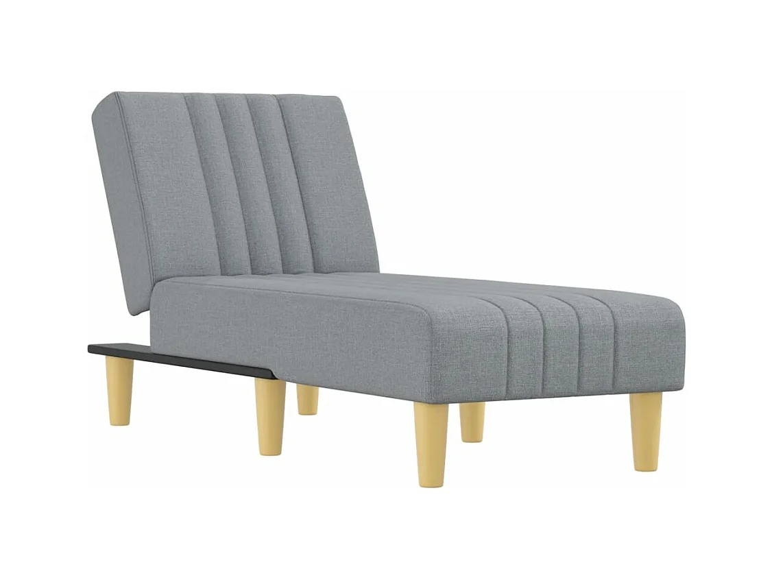 Machiel  Chaise longue gris clair tissu