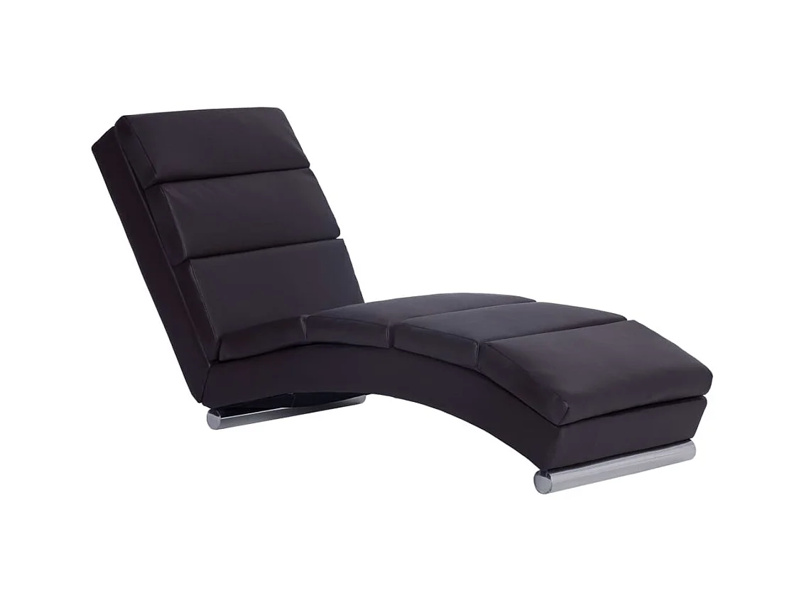 Eugenio  Chaise longue Marron Similicuir