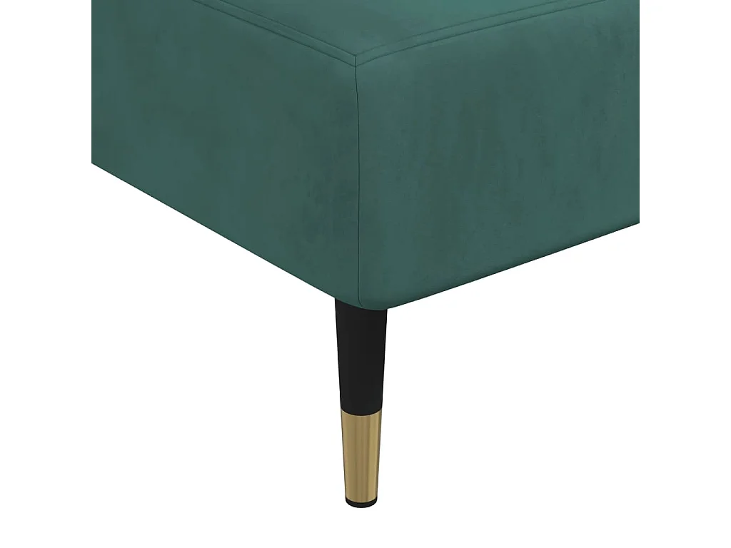 Boynton Beach  Chaise longue vert foncé velours