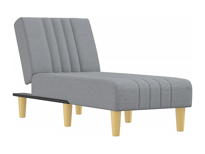 Marc-Didier-Francis  Chaise longue gris clair tissu