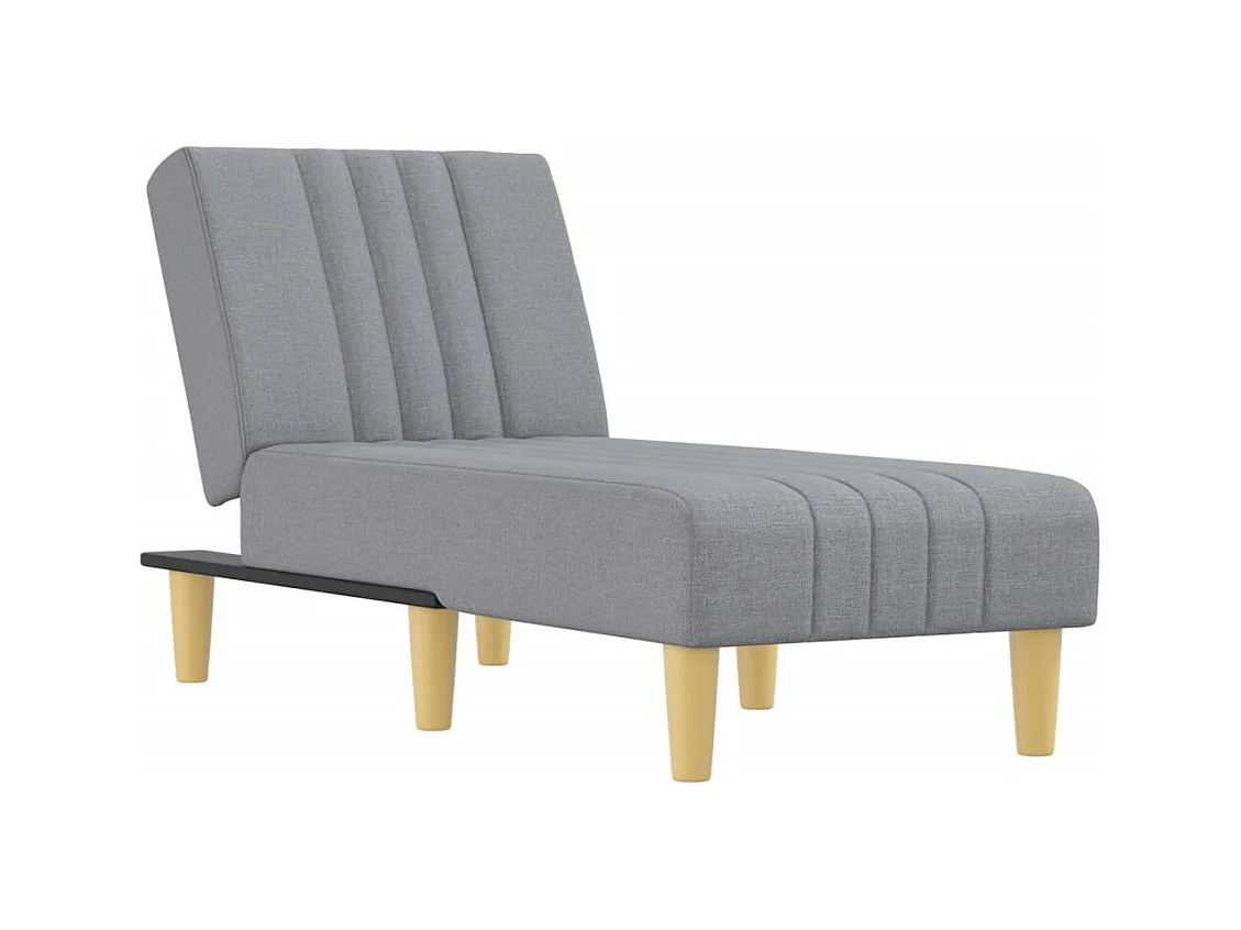 Marc-Didier-Francis  Chaise longue gris clair tissu