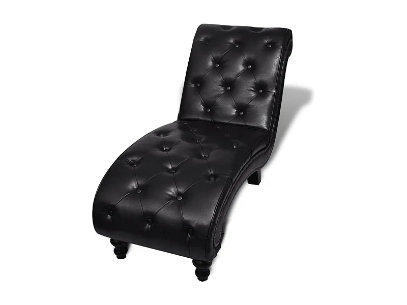 Turlock  Chaise longue kunstleer bruin