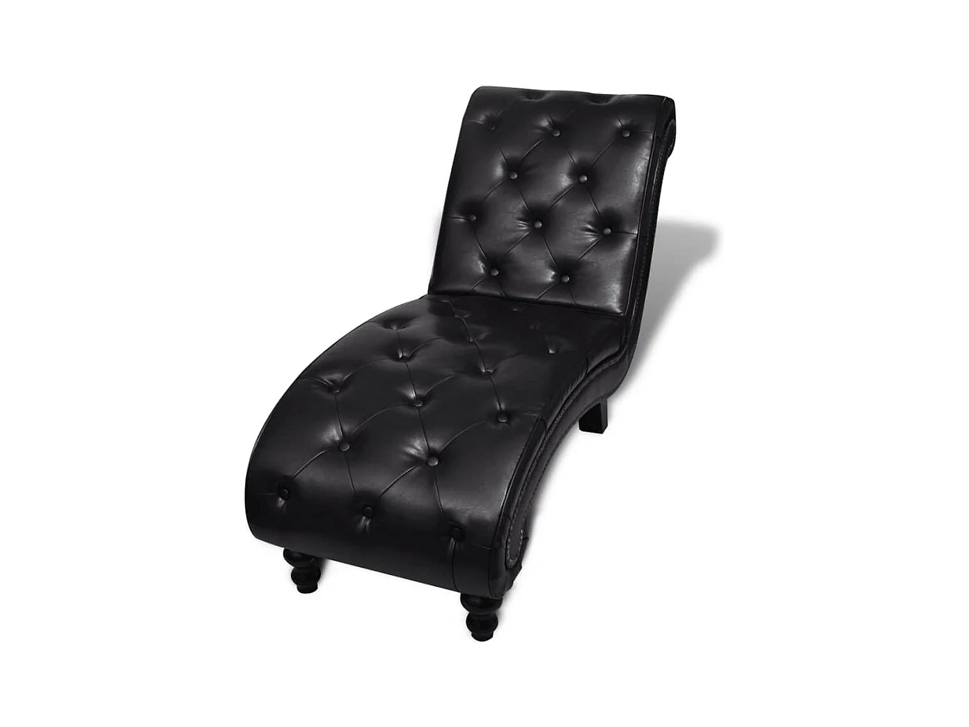 Turlock  Chaise longue Marron Similicuir